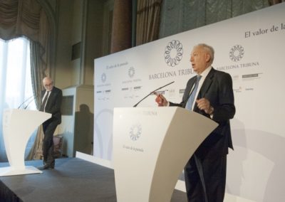 Barcelona Tribuna amb García-Margallo 08.01.2014