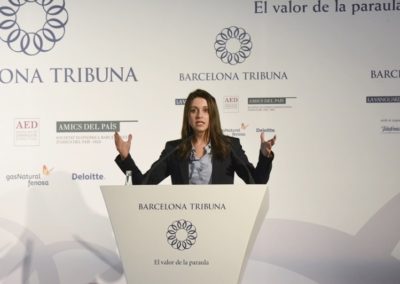 Barcelona Tribuna amb Inés Arrimadas 2015