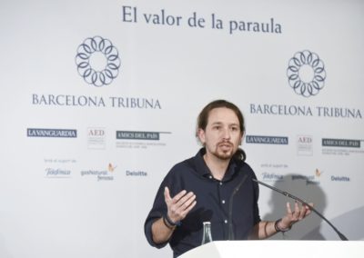 Barcelona Tribuna amb Pablo Iglesias 2015