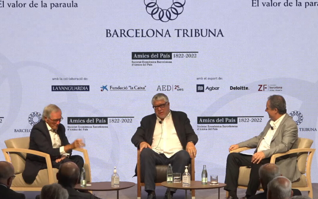 Xavier Trias, Antoni Balmón i Enric Sierra a Barcelona Tribuna