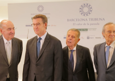 Barcelona Tribuna amb Alberto Núñez Feijóo