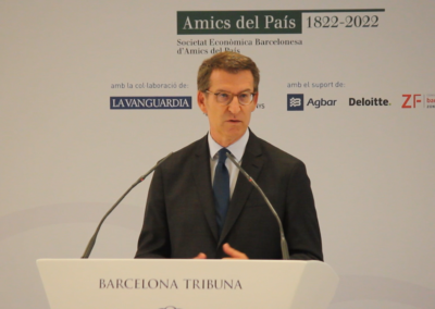 Alberto Núñez Feijóo a Barcelona Tribuna