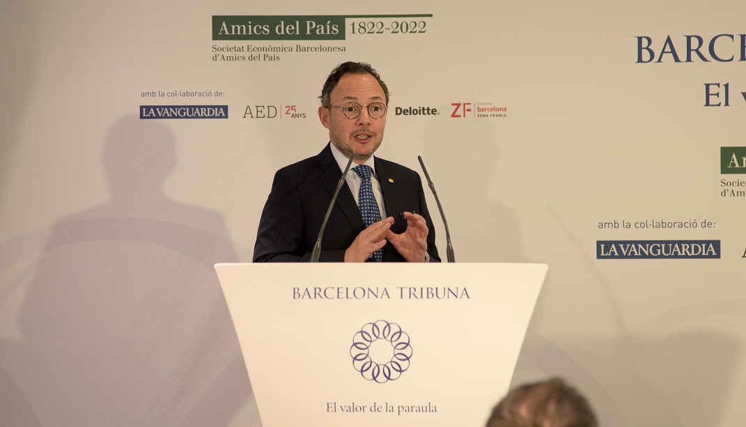 Xavier Espot Zamora, cap de Govern d'Andorra, a Barcelona Tribuna
