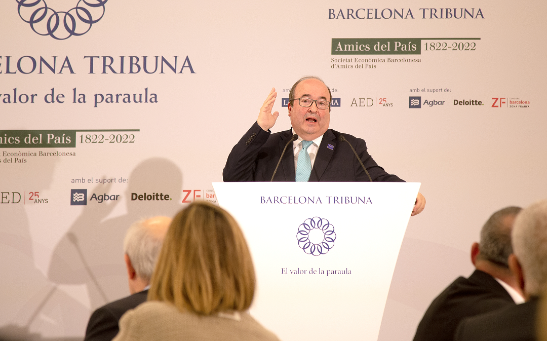 “Cultura: bé global” | Barcelona Tribuna amb Miquel Iceta