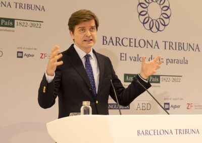 Pere Aragonès participa al cicle “Eleccions al Parlament de Catalunya 12-M” de Barcelona Tribuna