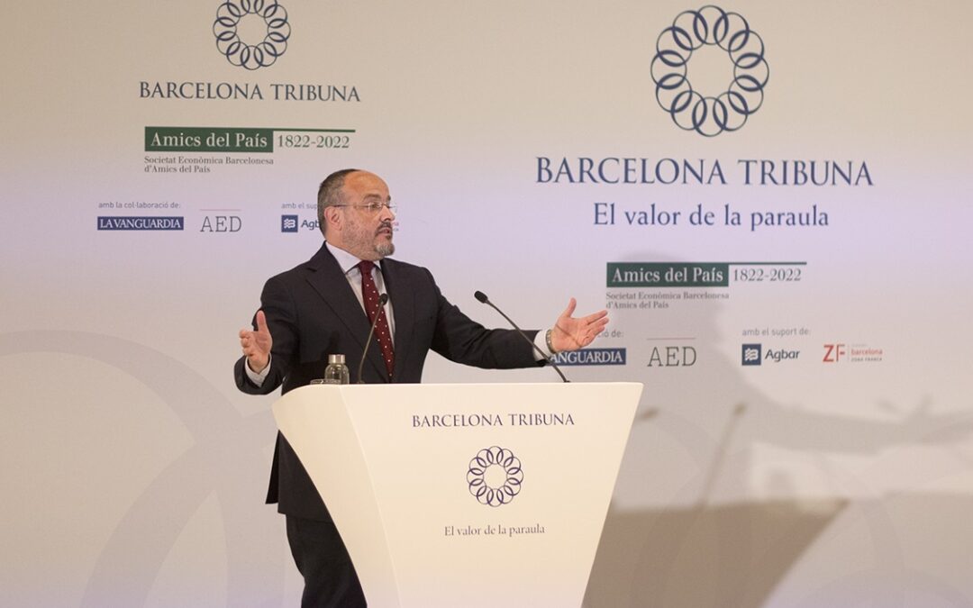 Barcelona Tribuna amb Alejandro Fernández i Alberto Núñez Feijóo