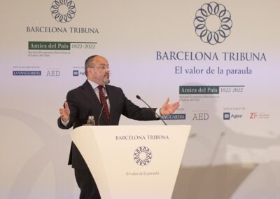 Barcelona Tribuna amb Alejandro Fernández i Alberto Núñez Feijóo