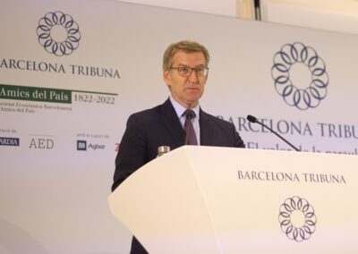 Barcelona Tribuna amb Alejandro Fernández i Alberto Núñez Feijóo